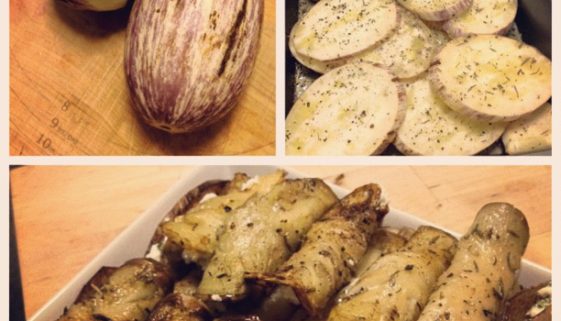 Eggplant Stuffed with Ricotta